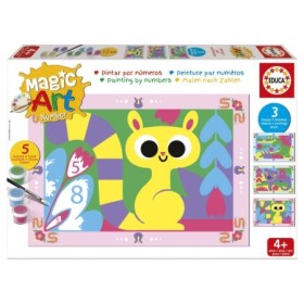 Malen-nach-Zahlen-Set Educa Magic Art Dschungeltiere (4+) Puzzles Educa - 1