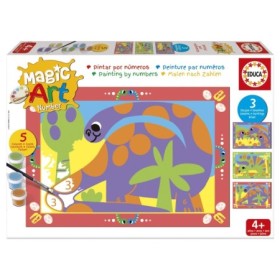Malen-nach-Zahlen-Set Educa Magic Art Dinosaurier (4+) Puzzles Educa - 1