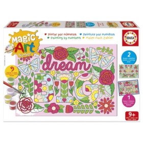 Malen-nach-Zahlen-Set Educa Magic Art Blumen (9+) Puzzles Educa - 1
