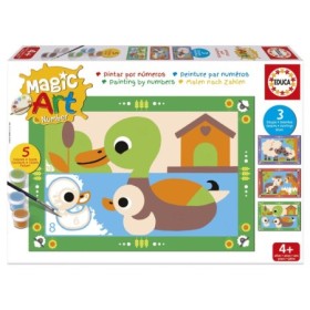 Malen-nach-Zahlen-Set Educa Magic Art Bauernhof (4+) Puzzles Educa - 1