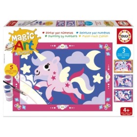 Malen-nach-Zahlen-Set Educa Magic Art Einhörner (4+) Puzzles Educa - 1