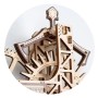 Steampunk Wanduhr - 3D-Holzpuzzle Wooden City Wooden City - 6