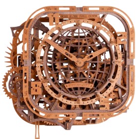 Wanduhr Zahnradglobus - Holz-3D-Puzzle Wooden City Wooden City - 1