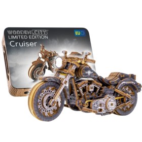Moto Cruiser Limitierte Edition - Mechanisches 3D-Holzmodell Wooden City Wooden City - 1
