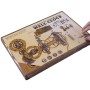 Steampunk Zahnrad-Globus-Wanduhr - 3D-Puzzle aus Holz Wooden City Wooden City - 2