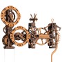 Steampunk Zahnrad-Globus-Wanduhr - 3D-Puzzle aus Holz Wooden City Wooden City - 1