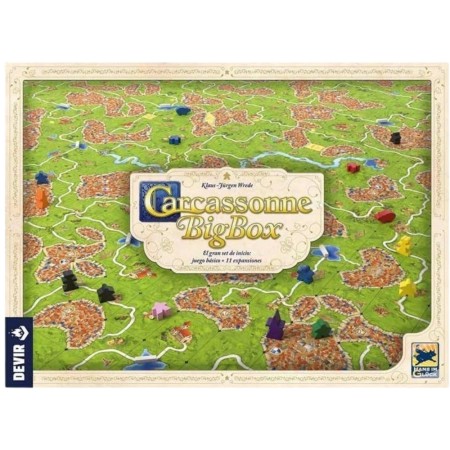 Carcassonne Big Box Devir – Grundspiel + 11 Erweiterungen Devir - 1
