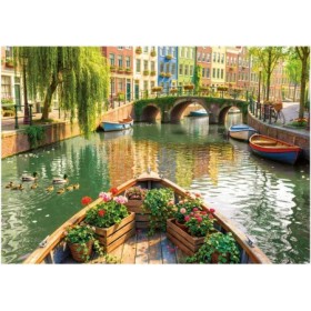 Educa Puzzle Bootsfahrt in Amsterdam mit 1000 Teilen Puzzles Educa - 1