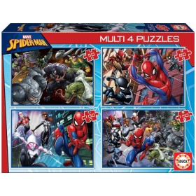 Educa Multi 4 Spider-Man Puzzle mit 50+80+100+150 Teilen Puzzles Educa - 1