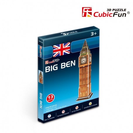 Big Ben Mini Kubischen Spaß 13 Teile 3D Puzzle - Cubic Fun 3D Puzzle