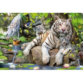 Educa Weißer Bengalischer Tiger Puzzle 1000 Teile - Educa Puzzles