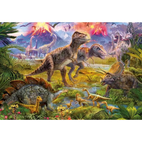 Pädagogische Dinosaurier Begegnung Puzzle 500 Teile - Puzzles Educa