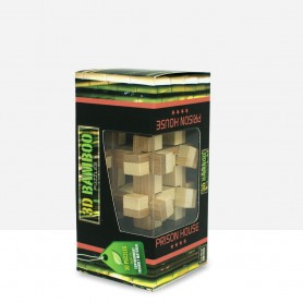 Puzzle Bambus Haus Gefängnis 3D - 3D Bamboo Puzzles