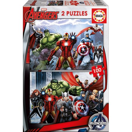 Puzzle erzieht die Avengers 2x100 Teile - Puzzles Educa