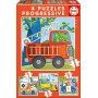 Educa Puzzle Progressive Rescue Patrol 6-9-12-16 Teilee - Puzzles Educa