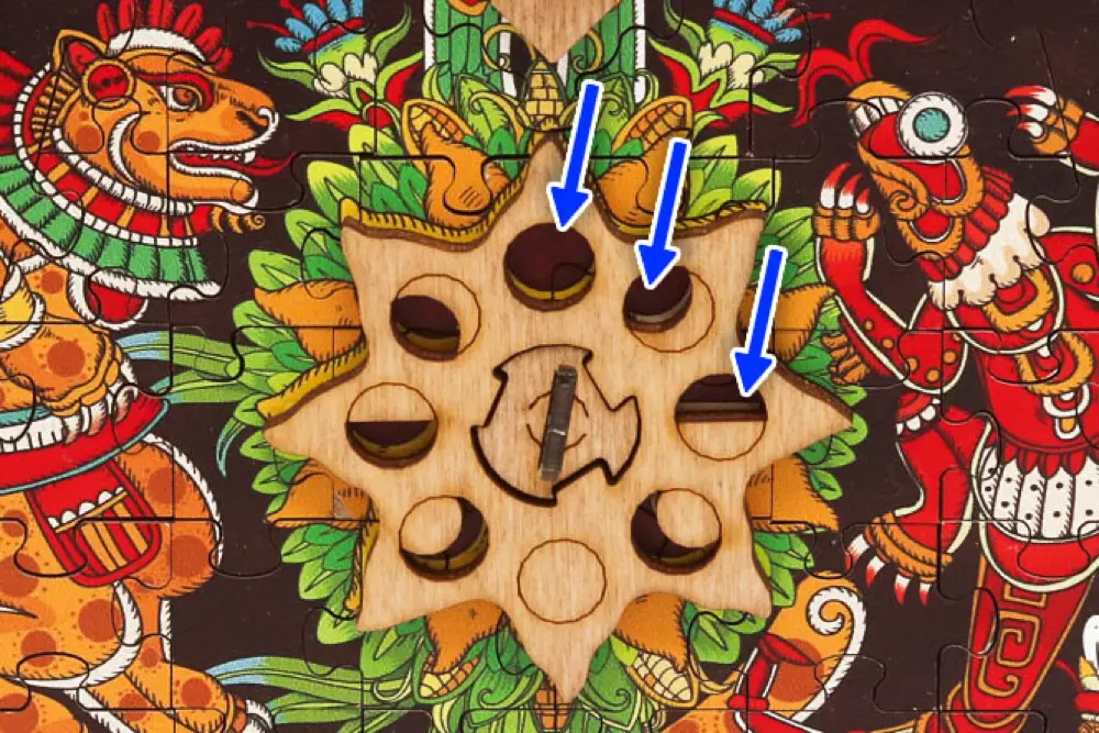 CLUEPUZZLE: Die Sonnenpyramide – Zurücksetzen – Pyramide in den Ausgangszustand bringen