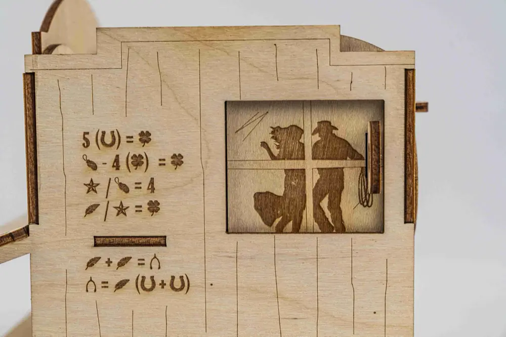 Wild West Riddles – Schritt 10 – Lösung (Fenster vorne links)